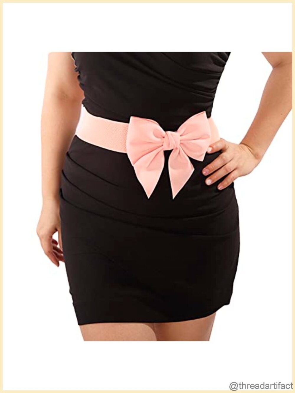 Wide Elastic Waist Belt Big Bow Knot Corset Waistband Party Prom Accessory
